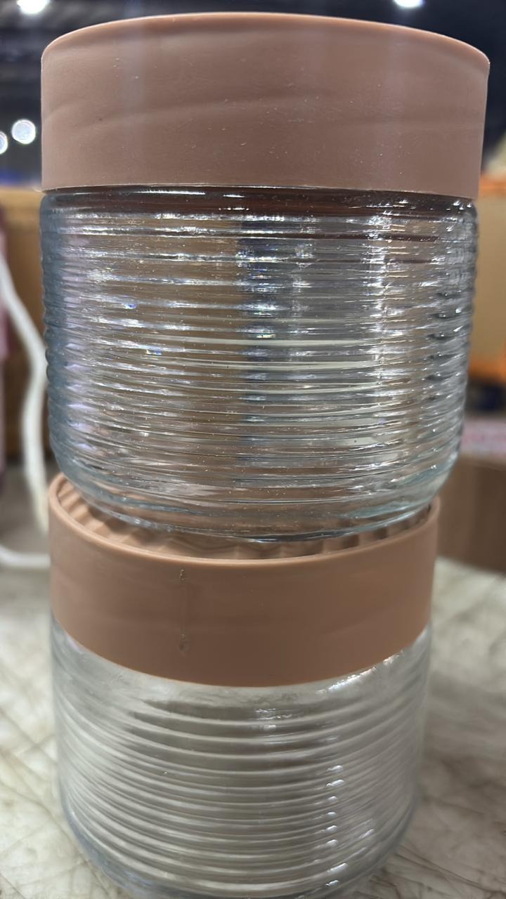 Spectra Glass Jar 2 Pcs