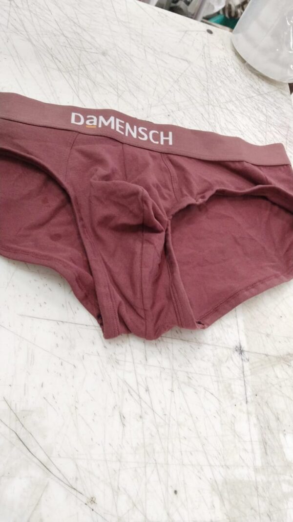 Mensch Maroon Color Briefs Size Xl