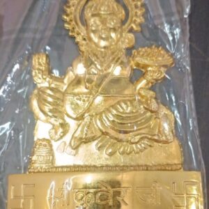 Golden Plated Lord Kuber Idol Showpiece Statue For Temple