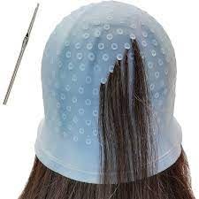 Reusable Silicone Hair Coloring Highlighting Cap Hair Dyeing Cap