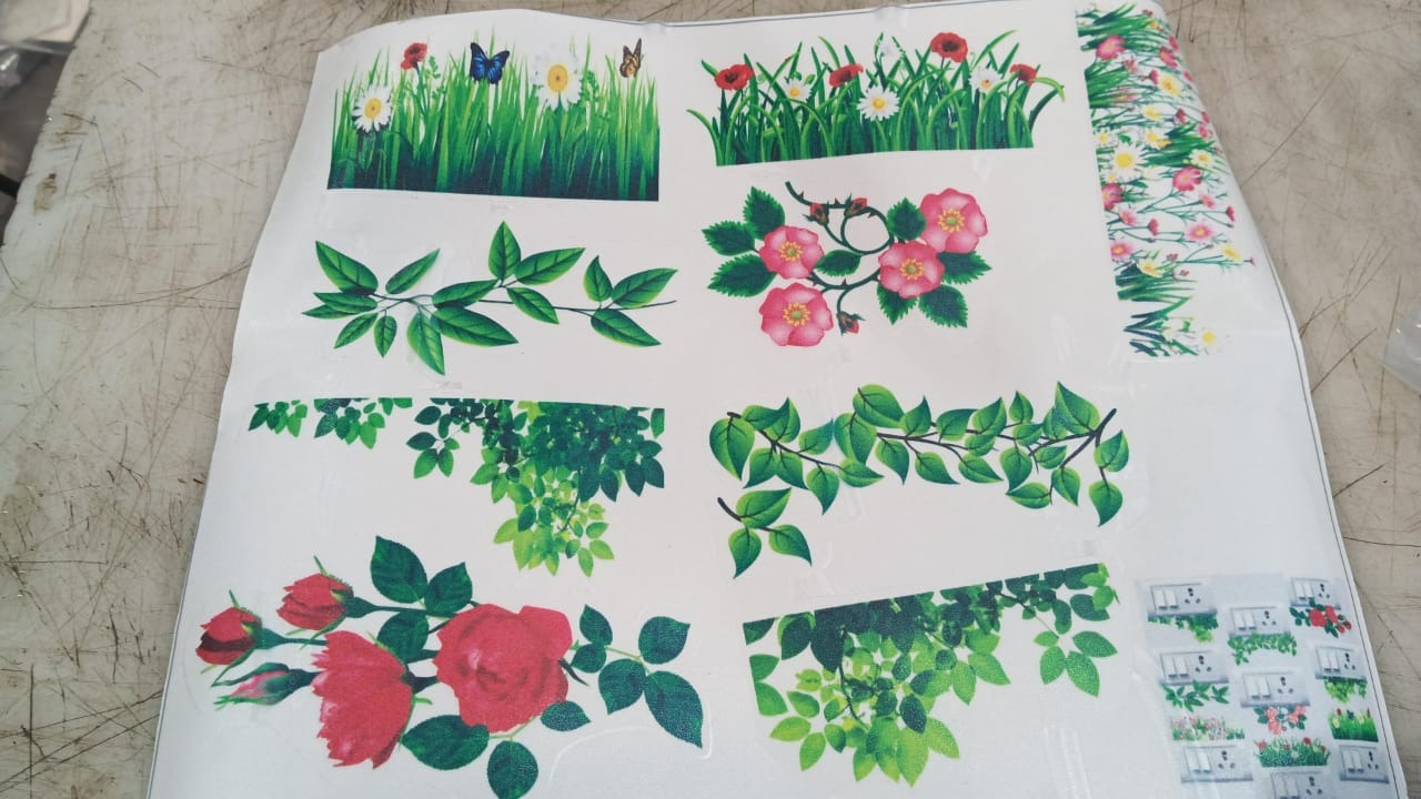 Greenary Grass Switch Board Sticker Wall Sticker Reusable Sticker