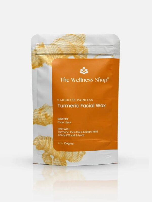 Turmeric Facial Wax 5 Minutes Painless Herbal Wax Powder 100G
