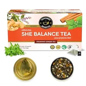 Pcos Tea 30 Tea Bags 1 Month For Pcos Pcod Periods Hormones Balance She Balance Tea