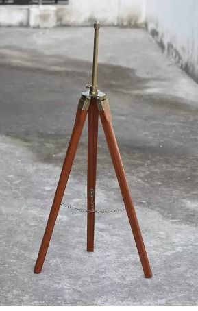Arn Instruments Beautiful Wooden Tripod Floor Lamp Stand For Home Laboratory Tripod Stand