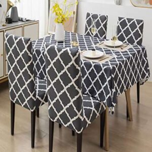 Printed Table Cover With Chair Covers With Matching Elastic Table Cover Set Of 4 Chair Table 1