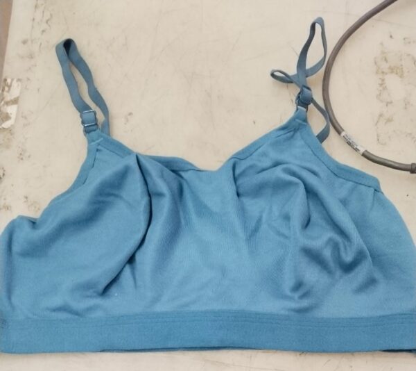 Women Non Padded Sports Bra Blue Color Size 38