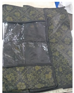 Black Printed Saree Bag Pack Of 2