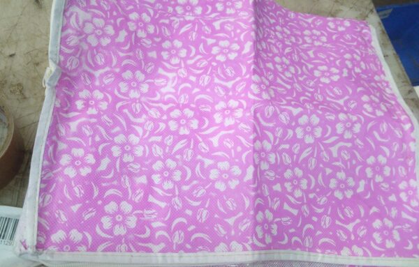 Pink And White Color Saree Cover Pack Of 2