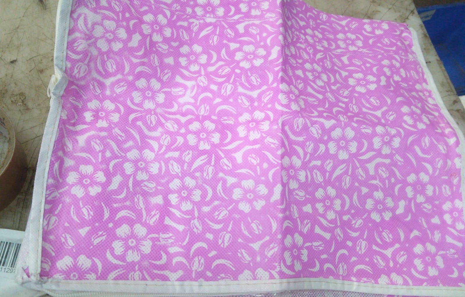 Pink And White Color Saree Cover Pack Of 2