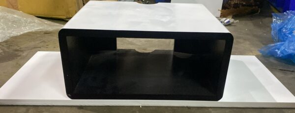 Wooden Led Setup Box Holder White Color