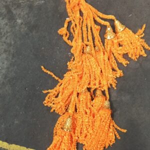 Handmade Unique Long Feather Wool Tassels With Bell Decoration Door Hanging For Festivals 8Pcs