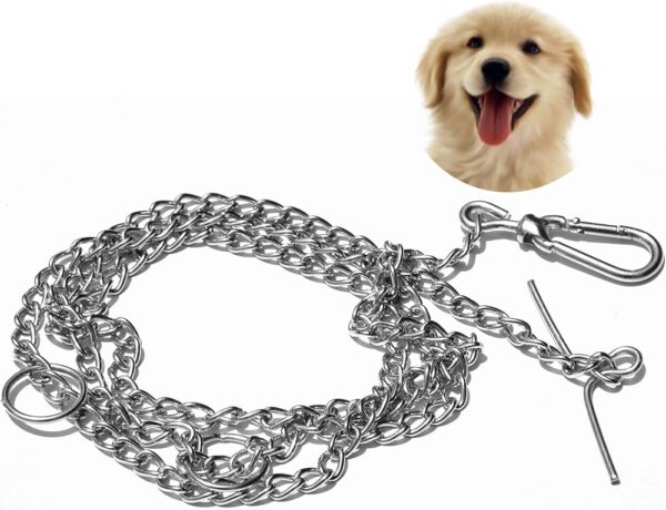 Silver Dog Chain With Heavy Hook
