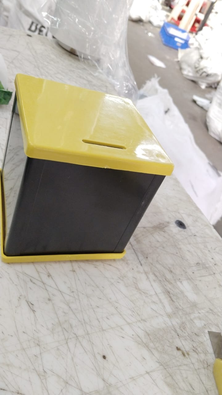 Black And Yellow Color Piggy Bank