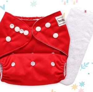 Red Colour Reusable Diapers For Kids