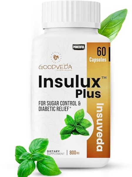 Goodveda Insulux Plus 60 Capsule 800 Mg Ayurvedic Supplement For Blood Sugar Control