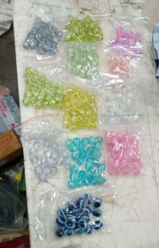 Multicolour Beads For Bracelet Raw Materials 300Gm