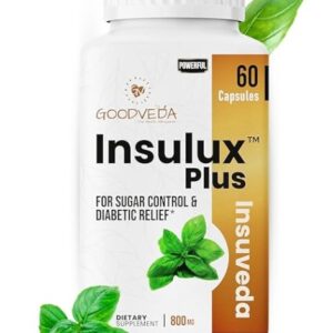 Goodveda Insulux Plus 60 Capsule 800 Mg Ayurvedic Supplement For Blood Sugar Control
