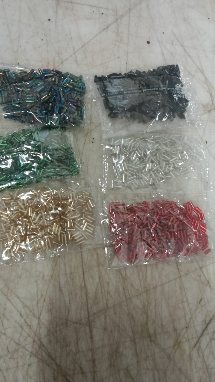 Seed Beads Loose Spacer Tube Jewelry Making Beads Multicolor Pack Of 6