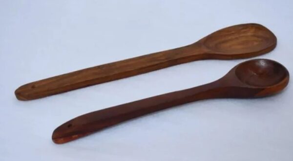 Wooden Spoon Brown And Skin Pack Of 2