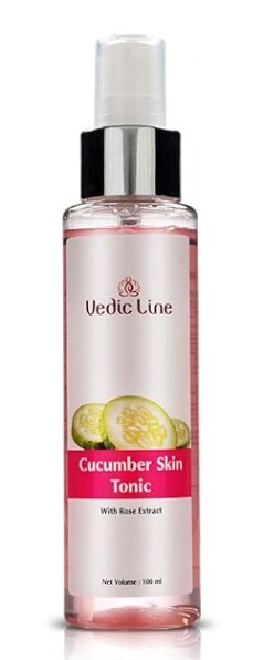 Vedic Line Cucumber Skin Tonic With Rose Extract For Soft And Smooth Skin 100Ml