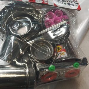 Big Stainless Steel Kitchen Set For Kids Toys 12Pcs