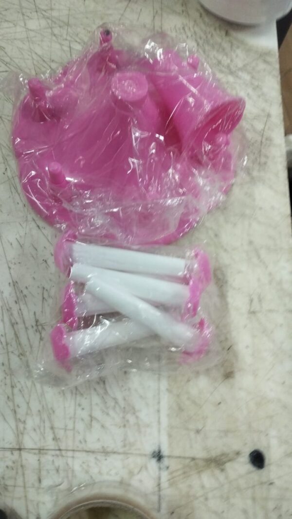 Glass Stand Pink For Kichan 6 Stand Made Of Virgin Plastic Glass Holder