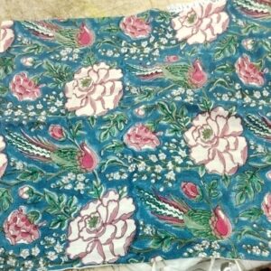 Shangrila Block Print Cushion Cover Multicolor Size 51X51 Cm