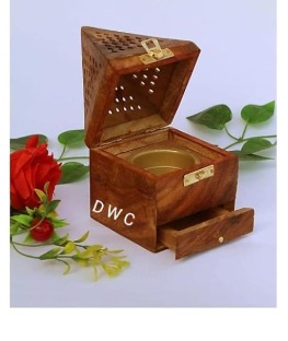 Dhoop Batti Stand Brown Color