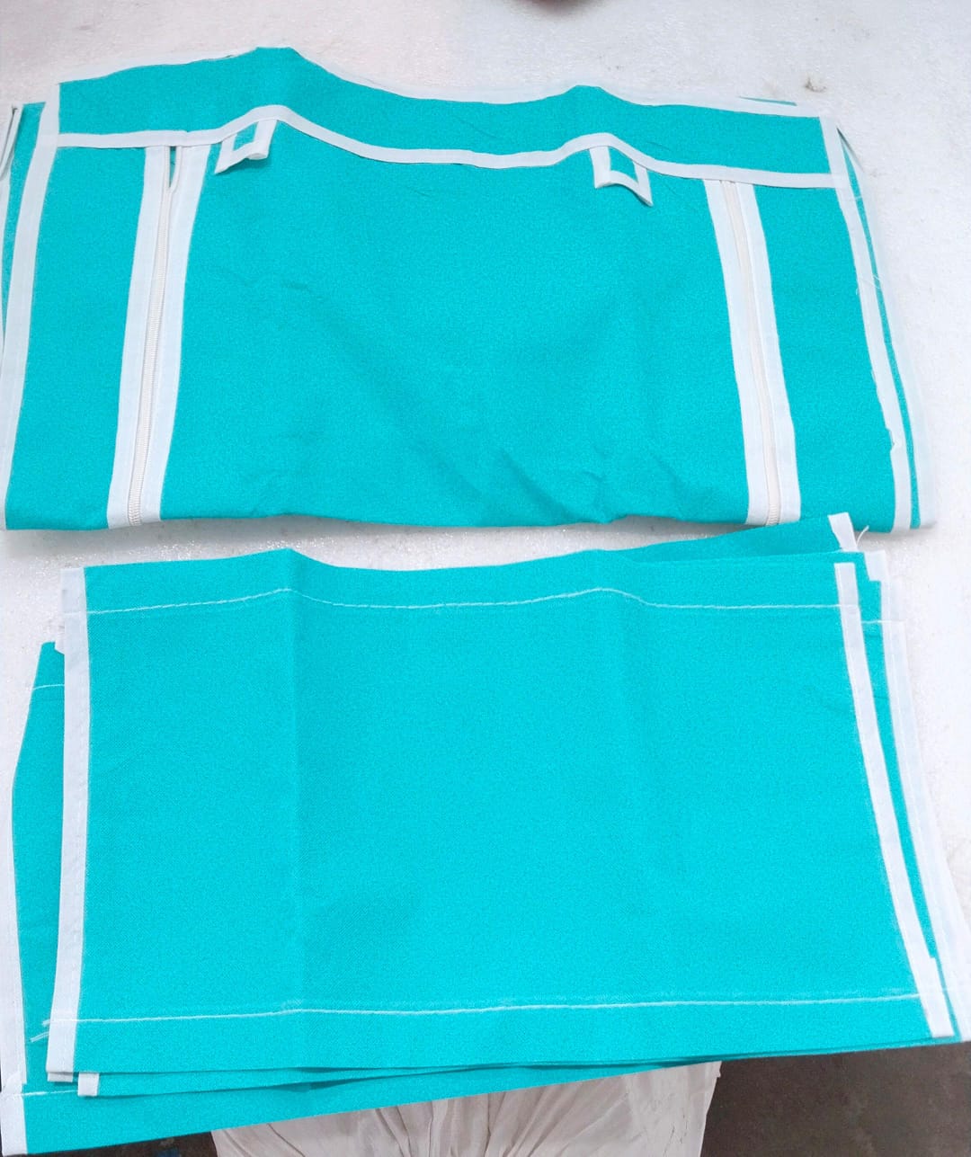 Shoe Rack Cover Only Colour Sky Blue 4 Layers