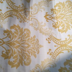 Golden Flower Multicolor Wallpaper Approx 5 Meter