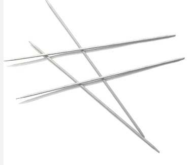 Knitting Needle No 9 Double Sided Length 22 Cm Aluminium For Making Neck Of Woolen Artefacts Like Sweaters Knitting Pin Pack Of 4