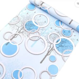 Decorative Blue Wallpaper 45Cm X 5M