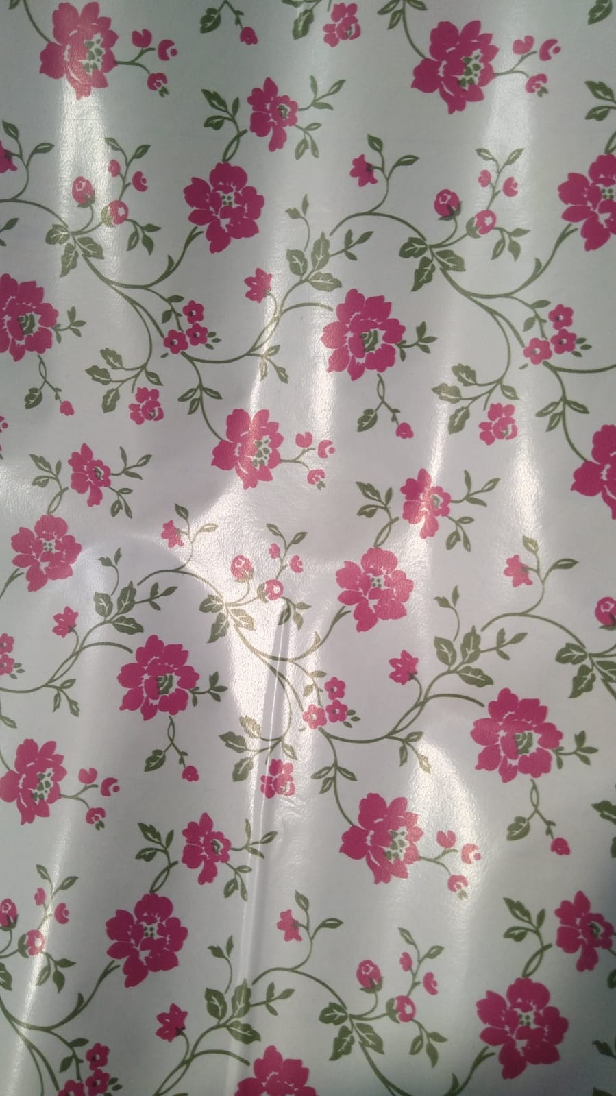 Pink Flower Effect Self Adhesive Wallpaper 45Cm X 5M