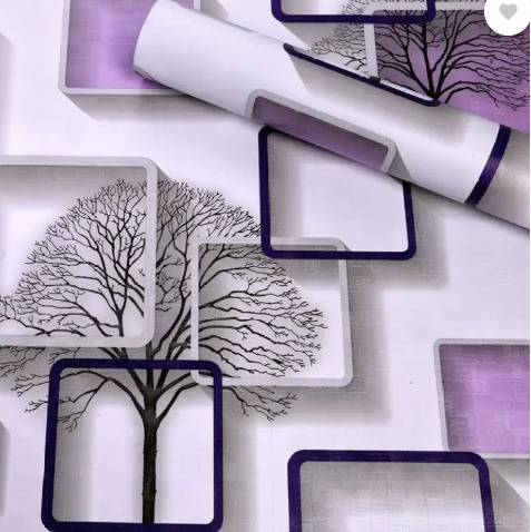 Haefele Abstract Purple Wallpaper 45Cm X 5M