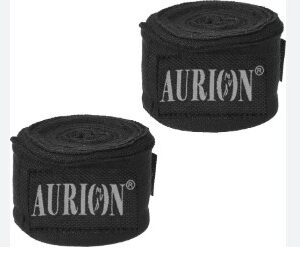 Aurion Black Color Boxing Wraps 108 Inch