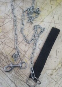 Dog Steel Chain Leash Silver For Puppy And Small Dogs