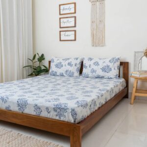The Yellow Dwelling Birdsong Fitted Sheet Multicolor Size Queen With 2 Pillow
