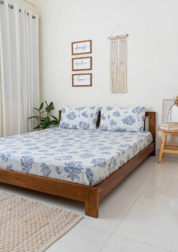 The Yellow Dwelling Birdsong Fitted Sheet Multicolor Size Queen With 2 Pillow