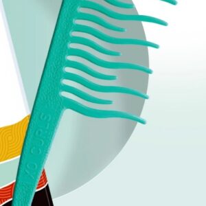 Shower Detangling Comb Green