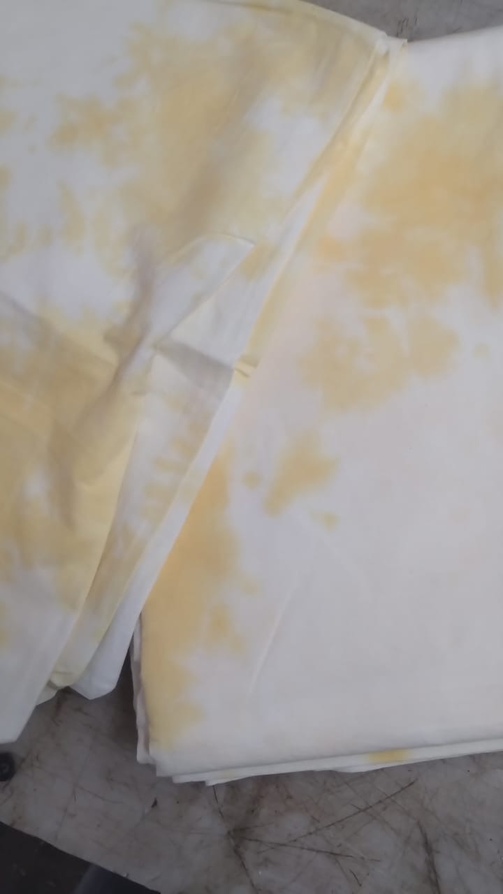 The Yellow Dwelling Single Bedsheet Yellow And White