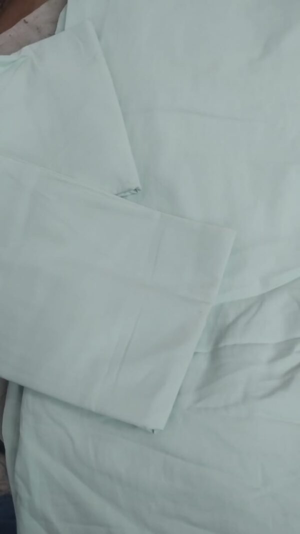 The Yellow Dwelling Double Bedsheet Olive Green With 2 Pillow