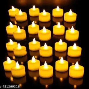 Led Tealights Smokeless Plastic Decorative Candles Pack Of 5