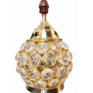 Crystal Round Diya 5 Inch