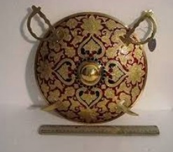 Large Vintage Style Brass Dhal For Home Decoration