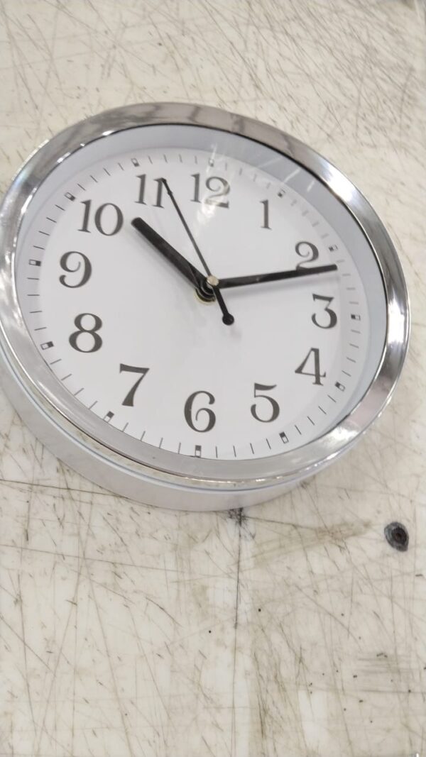 Silver Color 8 Inch Wall Clock
