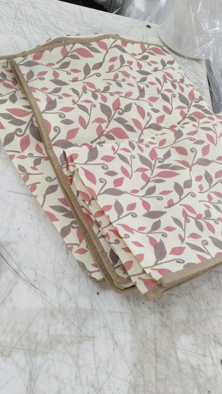 Lemon Color Printed Saree Cover Set Of 3
