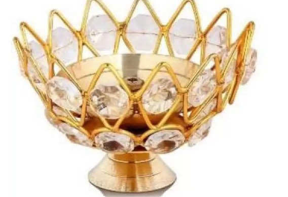 Diamond Crystal Deepak Table Diya