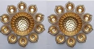 Golden Color Urli Diya Pack Of 2