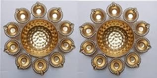 Golden Color Urli Diya Pack Of 2