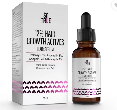 So True Hair Growth Serum With Redensyl Procapil Anagain And Baicapil 30 Ml